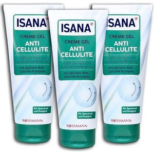 3 stuks ISANA crème gel anti-cellulitis 2 x 200 ml