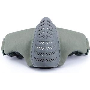 Tactisch Halfmasker, voor Airsoftbescherming Tactisch Gamen Cs-Gamen en Halloween Cosplay(Gray)