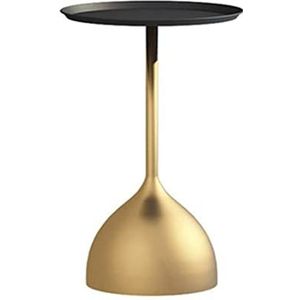 Kleine Salontafel Kleine Theetafel Woonkamer Bank Bijzettafel Ijzer Goud Kleine Ronde Tafel Hoektafel Tuintafel (Color : C, Size : 38.5 * 61cm)