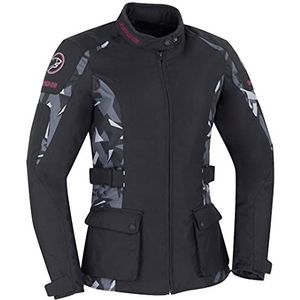 Bering April Dames Motorfiets Textiel Jas Zwart/camouflage 5