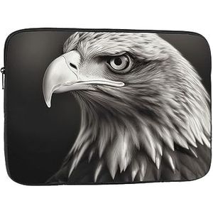 Laptop Sleeve Eagle Zwart en Wit Slanke Laptop Case Cover Duurzame Aktetas Shockproof Beschermende Notebook Case 17 Inch