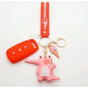 Afstandsbediening Autosleutel Siliconen Hoes Case voor NIU N1s NQI MQI UQI U1 U+-red withCrocodile