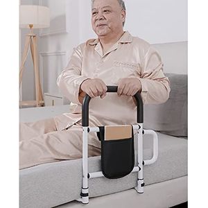 Bedhekken, Verstelbare bedhekken, verstelbare medische bedondersteuningsstang, mobiliteitshulpstang met gratis opbergtas for ouderen