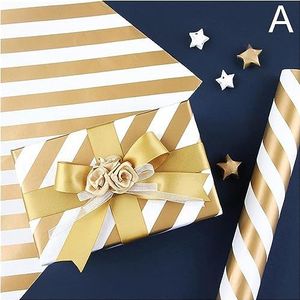 Verjaardagsinpakpapier, cadeaupapier, 5st 70 * 50cm inpakpapierrol Diy Gift Paper Favors Present Decoration (Kleur: E) (Size : A)