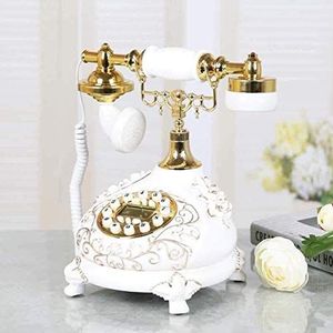 Telefoon Thuis Telefoon Antieke telefoon - Retro telefoon met snoer - Vintage decoratieve telefoons Traditionele bel Beltoon Decoratie Telefoon ambacht Vaste telefoon (B)