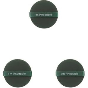 3 set van 7 stuks cosmetische puff nat droog foundation setting poeder applicator dubbelzijdige zachte wasbare make-up spons voor meisjes rond groen