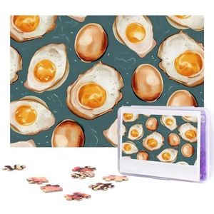 300-delige puzzel voor volwassenen gepersonaliseerde foto puzzel gebakken eieren foto's aangepaste houten puzzel voor familie, verjaardag, bruiloft, spel nachten geschenken, 38 cm x 25,9 cm