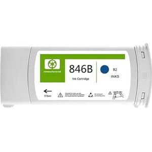 Compatibel met H-*0P 846B met volledige pigmentinkt for PgeWide XL 8000-printer(1Pcs-846B-Blue)
