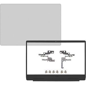 WANGHUIH Lcd-achterklep voor de achterkant van de behuizing, deksel + rand + scharnieren, compatibel met Dell Inspiron 5580 5585 5588 laptop, zilver
