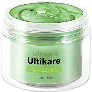 Tijdelijke Haarkleur Crème, Ultikare Haarkleur Wax Tijdelijke Haarkleur Set Instant DIY Cosplay voor Carnaval Kerstmis Halloween Partijen voor Mannen en Vrouwen (Groen)