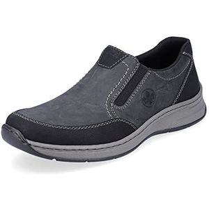 Rieker HEREN Loafers 14362, Mannen Slippers,verwisselbaar voetbed,casual schoenen,open vermelding,slippers,Grijs (grau kombi / 00),43 EU / 9 UK