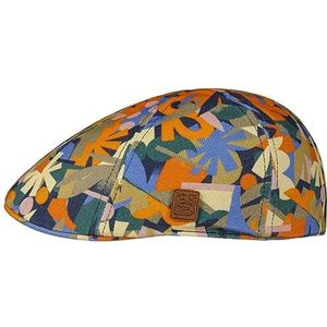 Stetson Texas Print x The Feebles Pet Heren - flat hat met klep voering voor Herfst/Winter - L (58-59 cm) oranje