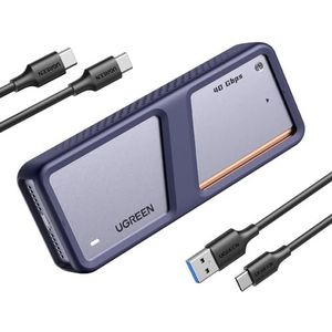 UGREEN - M2 SSD-behuizing - USB4 - Zwart - Aluminium - 40 Gbps