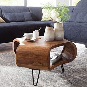 KADIMA DESIGN Massive salontafel 55x38x55 cm Sheesham woonkamer tafel hout woonkamer
