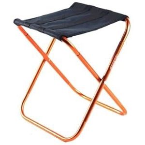 Opvouwbare campingkruk buiten reisstoel draagbare opvouwbare kruk camping picknick inklapbare voetkruk vissen wandelen strand ultralichte stoel gereedschap (kleur: A03-oranje)
