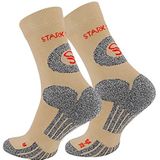 Stark Soul Sokken  beige / grijs gemêleerd / bloedrood