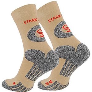 Stark Soul Sokken  beige / grijs gemêleerd / bloedrood