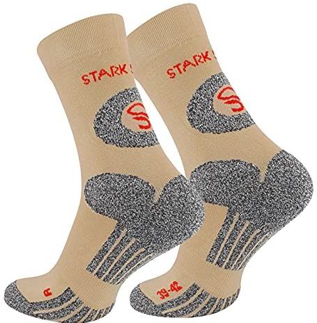 Stark Soul Sokken  beige / grijs gemêleerd / bloedrood