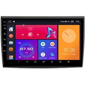 Android 13 Autoradio 9 inch Touch scherm dubbele Din auto stereo voor Fiat Bravo 198 2 II 2007-2014 met Bluetooth/FM radio/wifi/USB/stuurwielbediening/GPS(8 Core 8+128G)
