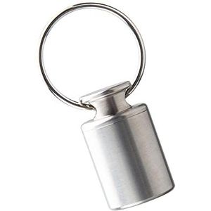 Titaniumlegering Mini Pillendoos Sleutelhanger Container Case Fles Kleine Zak