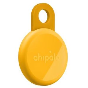 Chipolo LOOP-Oplaadbare Bluetooth tracking tag item locator voor sleutels & tassen, Apple Zoek mijn - compatibel of Google Vind plek, Laat telefoon rinkelen (Honey)