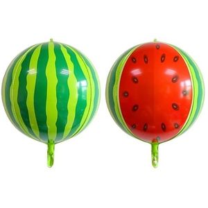 Verjaardagsballon 10 stuks 4D watermeloen vorm zomer feest decoratie watermeloen ballon decoratie ballonnen - A