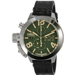 U-Boat Classico 45 tungsteno Mens Analoog Automatisch Horloge met Lederen Armband 9581, Zwart