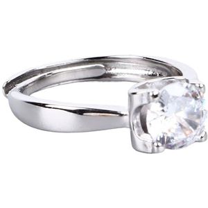 1CT 4-polige Ring, Delicaat Glanzende Ring Sieraden PT950 Elegant voor Vrouwen voor Huwelijksaanzoek
