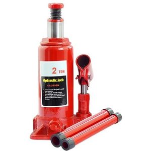 Hydraulische krik, 2/5/10 Ton Hydraulische Fleskrik Auto Hydraulische Krik Gelaste Hydraulische Auto Fleskrik for Auto Pick-up Truck RV Reparatie(2 Ton)