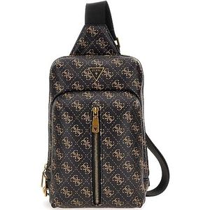 Guess SAC HMEVZLP3407 BOC, donkerbruin/oker, eenheidsmaat, Donkerbruin / Oker, One Size Grote Maten