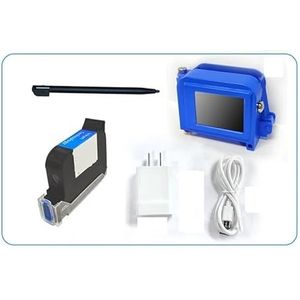 LOGO/Patroon Handheld Mini Inkjet Printer Snel drogende afdrukhoogte 2-12,7 mm Aangepaste bewerking HD-afdrukken