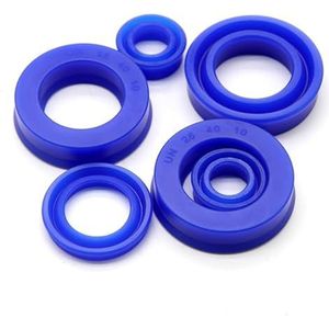 Oliekeerring voor hydraulische cilinder van polyur 5 stuks polyethaan zuigerstang PU enkele lip U-spoelafdichting binnendiameter 8-19 mm radiale as hydraulische afdichting(15x22x5(5pcs))