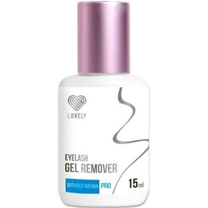 LOVELY GEL REMOVER (15 ml) Geurvrij, REMOVES FAST + HELP-FREE + EFFECTIVE kunstwimpers - Voor betere wimperstijlen