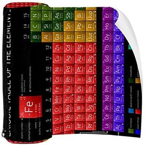 Potlood Case Pen Tas Houder met Rits Coin Organizer Tassen Make-up Cosmetische Pouch voor Vrouwen Tiener Meisjes Jongens Kinderen, Periodieke Tabel van Elementen