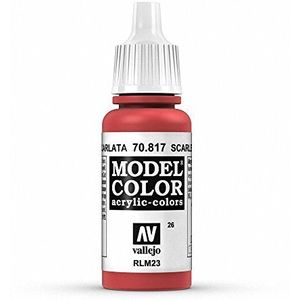 Vallejo Model Kleur 17 ml Acrylverf - Scarlet