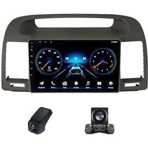 Android13 Autoradio geldt voor Toyota Camry 5 XV 30 2001-2006 9 inch Touchscreen Autoradio met Wireless Carplay Android Auto Navi GPS AM FM RDS DSP Bluetooth+Telecamera Achterkant(B,NF-1)