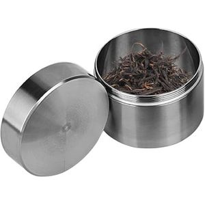 Pillenbewaarcontainers, draagbare pillendoos, waterdichte pillenopbergdoos, roestvrijstalen pillenetui, reispillenorganizer voor het opbergen van pil, supplement, pillendoos, medicijncontainer