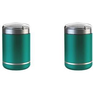 2 Set Mannen Mini Elektrische Scheermes Scheerapparaat USB Opladen Nat & Droog Gebruik IPX5 Waterdicht Groen