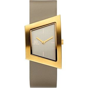 Danish Design dames analoog kwarts horloge met lederen armband IV15Q1207