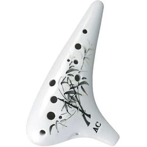 ocarina Fengya Ocarina 12-hole alto C tone relief ceramic ocarina musical instrument student beginner ocarina (Color : 5)