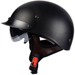 Vintage - Jethelm - Retro - ECE/DOT Goedgekeurd - Halve Helm - Snelsluiting voor Volwassenen