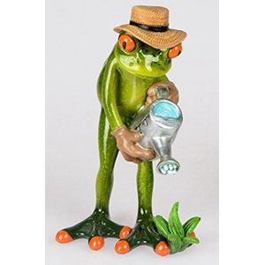 Formano Decoratieve figuur kikker tuinman met gieter handbeschilderd