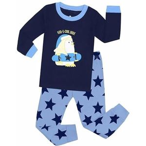 Cartoon pyjamaset for heren en dames, katoenen pyjama met korte mouwen, zomerpyjama, pyjama pyjamabroek (Color : H26, Size : 3T)