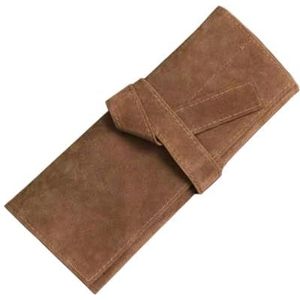 FOVAOK Roll Up Schaar Pouch Professionele Kapper Salon PU Holster - Houder voor Kapsel Schaar Shear Kappers Houder Case Bag, Kaki, 1PCS