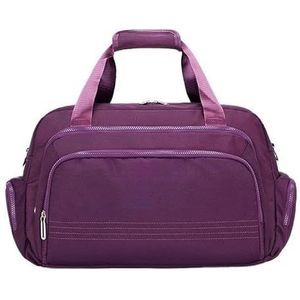 Reistassen for dames, multifunctionele bagage, handtassen for heren, crossbodytassen, reistassen for dames, casual sport-fitness yogatassen (Color : Dark Purple Small)