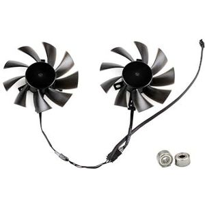 85MM GA91S2U koelventilator voor PALIT P106-100 GTX 1060 1070 1080 8G dubbele grafische kaartkoelerventilator T129215SU FDC10H12S9-C(Black 2-Fan 2 Ball)