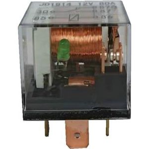 Vijfpolige auto-relais 12 V 80 A met één contact (maat: 12 V vier pins)