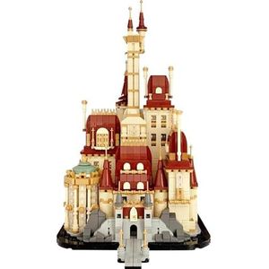 Beauty Beast Castle Bouwsteenspeelgoed Princess Beast Middeleeuws kasteel Creatief bouwhuis DIY-model Geschikt voor 8+ Jongens Meisjes Verjaardagscadeaus (2214PCS)