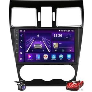Android 15.0 Radio 2 Din Auto Stereo met 4G 5G WiFi DSP SWC Carplay voor WRX STI/Forester/XV Crosstrek/Impreza 2015-2018 GPS Navigatie 9'' MP5 Multimedia Video Player FM BT Ontvanger,M150s~2/64gb