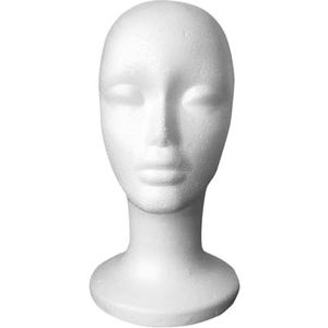 1 stuk schuim pruik hoofd model mannequin dummy bril hoed display standaard rek haarstukjes houder vrouwelijk(1)